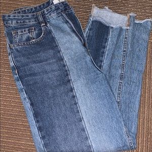 Two Toned Demin Jean